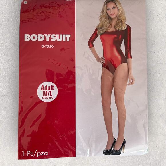 Womens Suit Yourself Red Bodysuit | Size M/L | NWTs - Picture 1 of 3